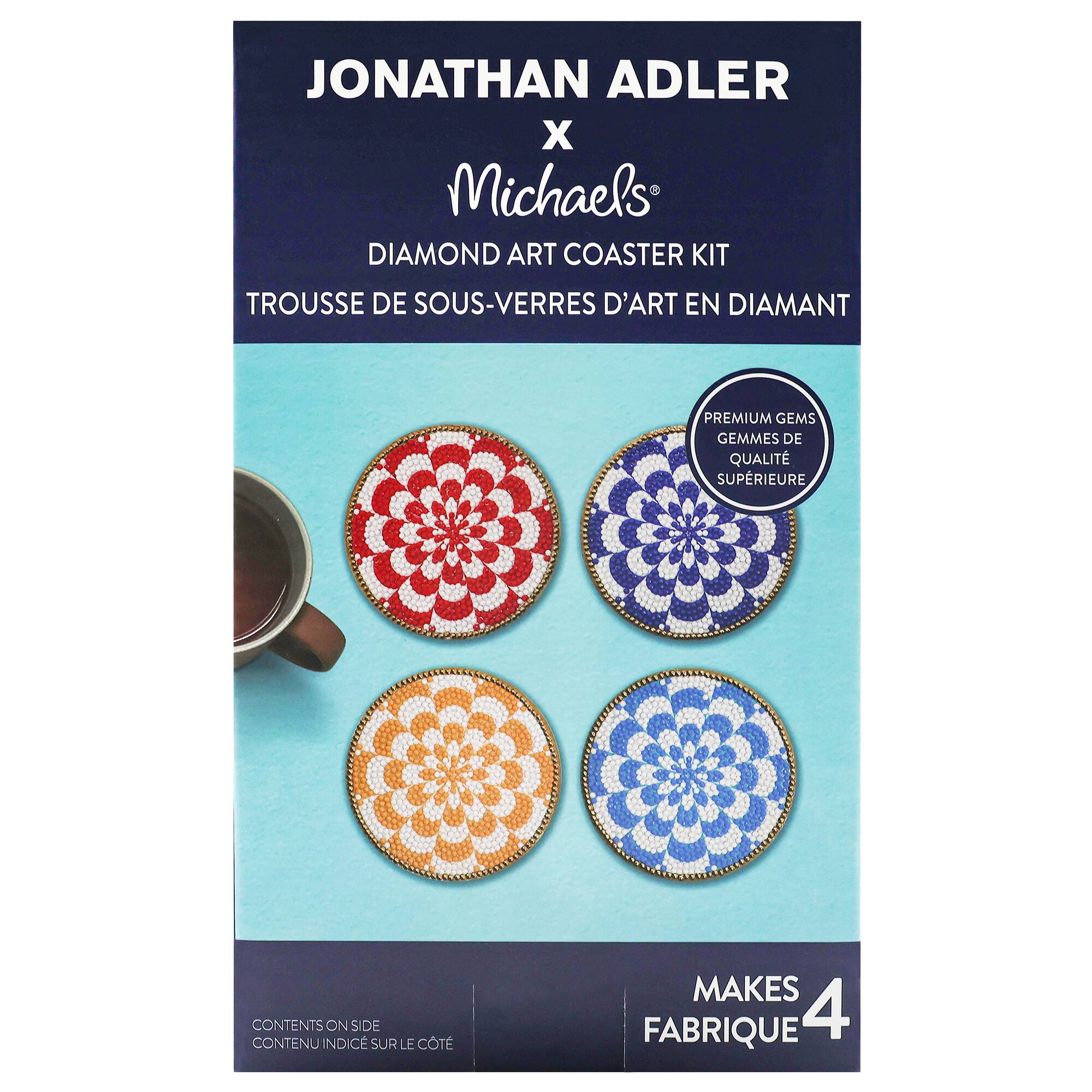 Jonathan Adler x Michaels Round Flower Diamond Art Coaster Kit